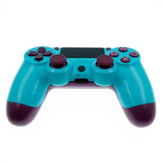 Игровой беспроводной геймпад для PS4 фиолетово-голубой