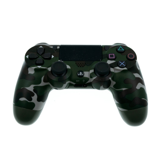 Игровой беспроводной геймпад для PS4 камуфляж зелёный