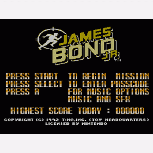 James Bond Jr. 8-бит Денди. Часть 1.