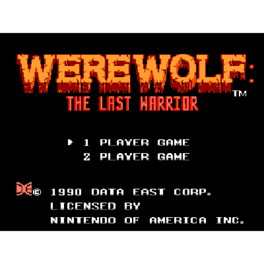 Werewolf: The Last Warrior 8-бит Денди